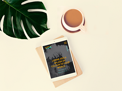 Voice of vogue in Africa mockup design ui web