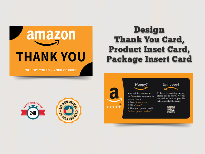 Example of I Will Design Amazon Thank You Card