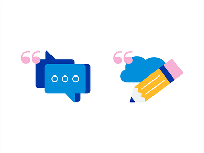 Message and Pen 💬✏️ app icon branding bubble chat cloud design icon icon set iconography icons illustraion logo mark message messages minimal pen socialmedia type