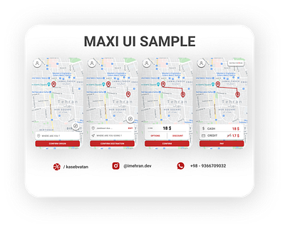 MAXI UI SAMPLE android taxi trend ui ui ux ui design uidesign uiux ux ux ui ux design uxdesign uxui