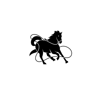 Running horse black brand brand identity branding design horse icon logo logotype mark symbol vector