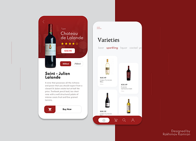 Wine Store app branding design graphic design logo minimal ui ux vector web