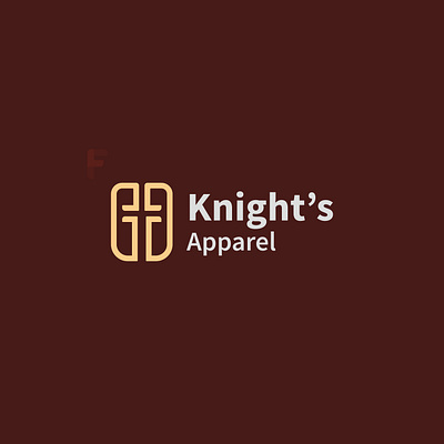 Knight s Apparel branding clean design flat identity logo logo design minimal simple vector