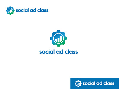 social ad class logo design brand icon logo mark