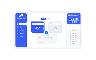 DEFI, SWAPDEX design flat logo ui ux web web deisgn webdesign website