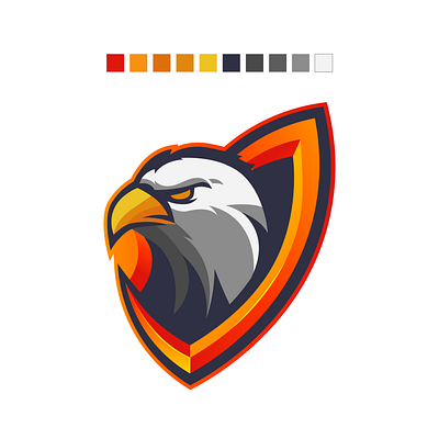 Eagle Shield animal animal logo design esports gradient icon illustration logo logodesign vector