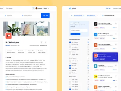 Job Search Platform applicant builder create job dashboad find job freelancer job job app job applicant job application job board job listing job search job seeker jobs professional search resume saas landing page software design web app