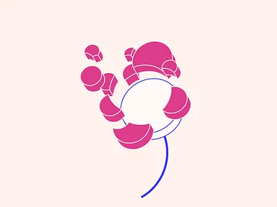 random60 - flower abstract design experiments geometric graphic illustration inspiration minimal minimalist vector vector art