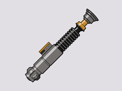 Luke's Lightsaber (Episode VI) design flat illustration lightsaber luke luke skywalker minimal skywalker star wars starwars vector weapon