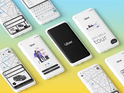 Uber App UI Concept adobephotoshop adobexd dailyui taxi app travel app uber uber app uber design ui ui ux uiux uiux design uiuxdesign uiuxdesigner userinterfacedesign