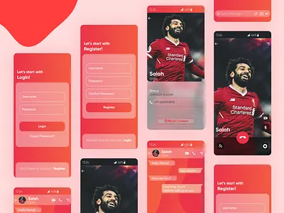 Chat App app branding design design app flat icon illustration minimal typography ui