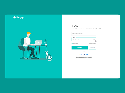 Bikayip Login Page art dashboad design freelance freelance design login login page logo page register register form register page ui ui ux ui design webdesign xd xd design