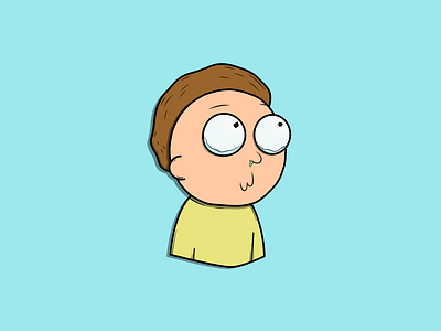 Morty Smith adult swim adultswim design flat illustration minimal morty morty smith rick and morty rickandmorty sci fi sci fi science scifi vector