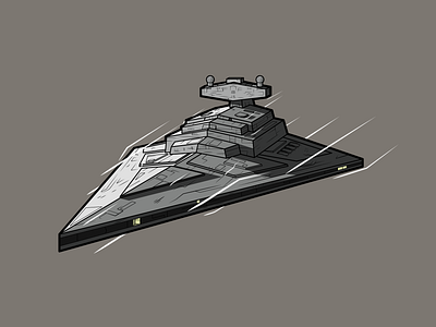 Star Destroyer design empire first order flat galactic empire illustration minimal republic spaceship star destroyer star wars starship starwars vector