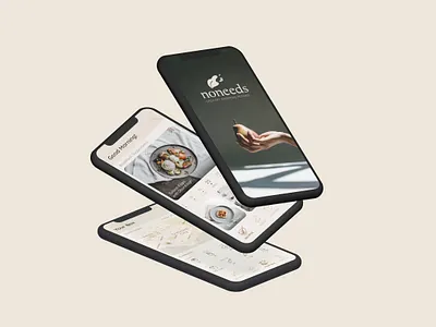 noneeds. A concept for a food delivery app. app app design branding branding agency branding and identity branding design graphicdesign logo ui ux