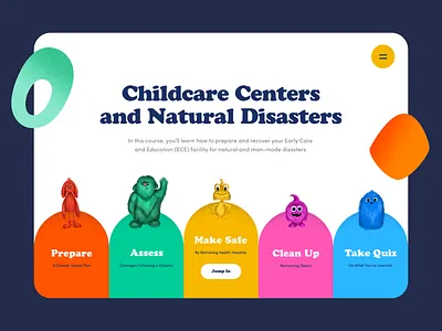 Interactive Learning Platform animation childcare colorful daycare interaction lander modern monster monsters playful ui uidesign userinterface ux webflow webpage website