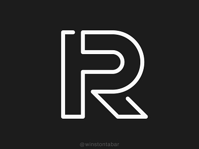 RP monogram abstract clean design geometric logo logodesigner logomark minimal minimalism modern