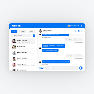 Daily UI Day 13 - Direct messaging dailyui ui design