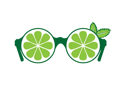 lime glasses design illustration illustrator