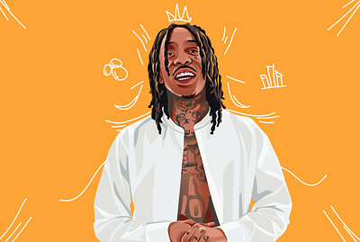 WIZ KHALIFA vector art draw vectorart