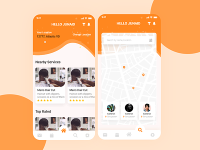 Hair Stylist App android app design design designer designing mobile app mobile design mobile ui ui uidesign uiux uiuxdesign ux uxdesign