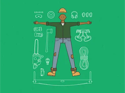 The lumberjack animation bootcamp craft illustration lumberjack school of motion tools