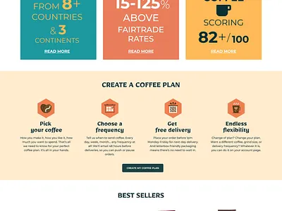 coffee shop_page 1 design figma illustration ui web