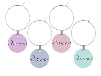Wine glass charms charms forher gifts glasscharms love wine winelover zazzle