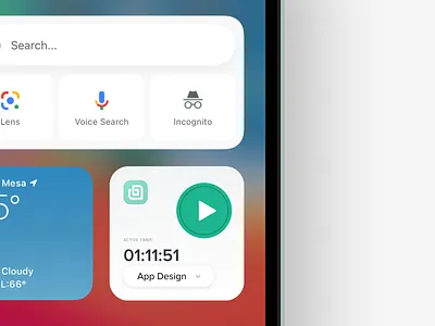 Bonsai Widget Concept app app design design ios ios app design ui uiux ux widget wip