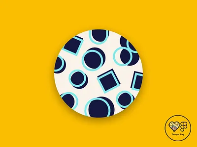 Offset Circle and Square pattern figma illustration pattern