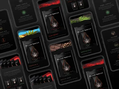 BlazeWater site design cbd dark divi dividers ecommerce mobile mysterious parallax responsive webdesign woocommerce wordpress