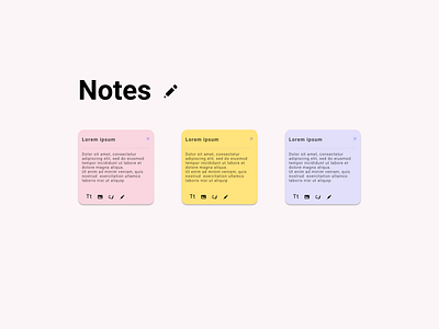 Daily UI 065 | Notes Widget daily 100 challenge daily ui dailyui design ui