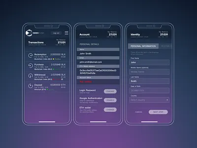 TheIndex.Fund cryptocurrency design ui ux web webdesign