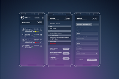 TheIndex.Fund cryptocurrency design ui ux web webdesign