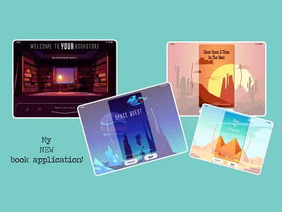 UI/UX Design for the book application adobe xd app application design figma figma design figmadesign illustration ui ui design ux ux design