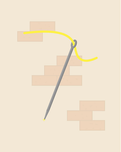 Needle design flat flat design flat illustration flatdesign illustration illustrator vector