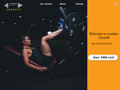 London Crossfit app branding design graphic design logo typography ui ux web website