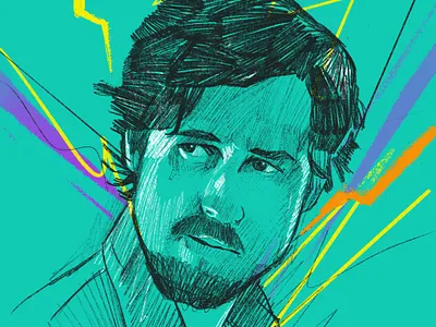 Kevin McKeown animated animated portraits flat frontman illustrated illustration illustrator lead singer portrait portrait art portrait illustration portrait painting portraits procreate rocknroll rockstar vector