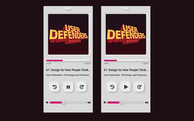 Neomorph Podcast App app minimal mobile neomorphic podcast