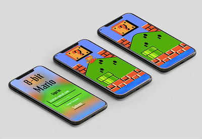 8-bit Mario Interface adobe photoshop adobexd super mario super mario bros ui design user interface ux design