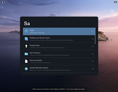 Dropbox Atlas Theme (Dark) for Alfred alfredapp dropbox paper launchers macos theme