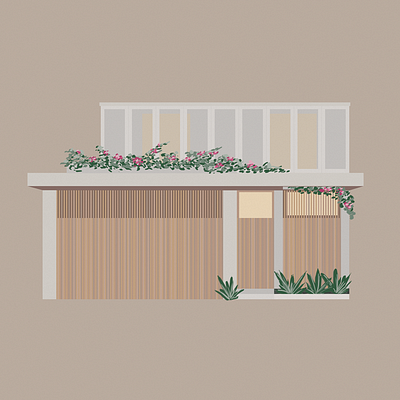 Modern house architecture architecture illustration building home house illustration