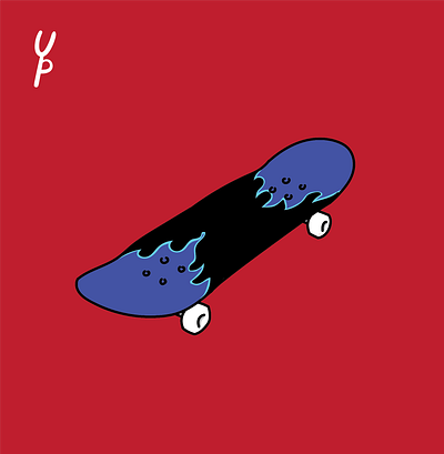 Skateboard by Yaumil Putra aesthetic art artist artwork cute design digital illustration logo simple