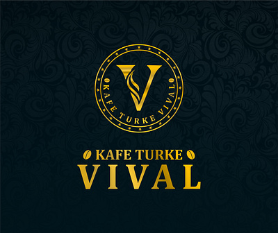 Vival Caffee Logo branding design illustration logo