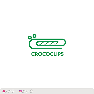 Crococlips awesome awesome design awesome logo brand design brand identity clip clip logo clips crocodile crocodile logo inspiration logo logo design logo inspiration