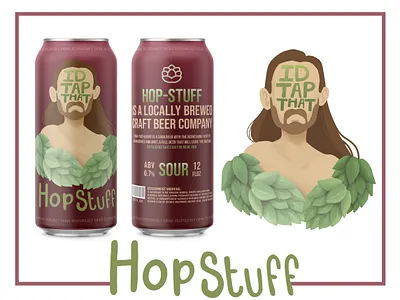 I'd Tap That Craft Beer Can Design 3 beer can beer can design can design craft beer creative design package design packaging packaging design typography