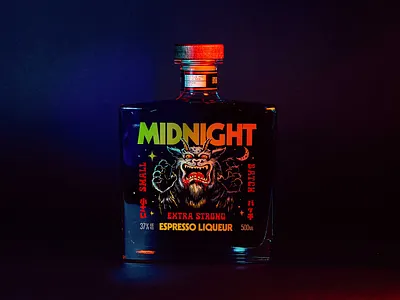 Midnight branding lifestyle logo packaging typography visual identity