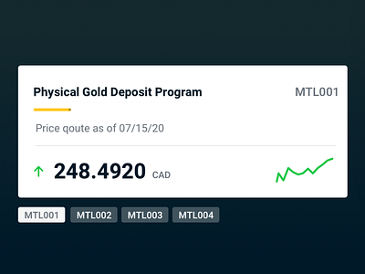 Gold Deposit Program design illustration navigation typography ui website