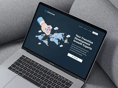 Franchise Development Marketing Site Design branding design franchise home home screen homepage design homepagedesign landing page landing page design landingpage marketing site typography ui ux web web design website website design