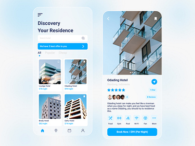 Hotel App booking clean clean ui design exploration explore hotel hotel app hotel booking hotels minimalist mobile mobile app mobile app design mobile design mobile ui simple design softui ui ux